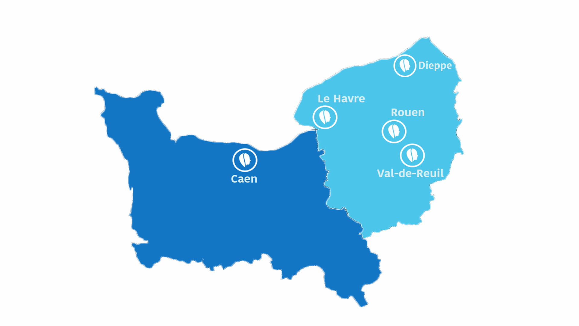 Carte Normandie agences
