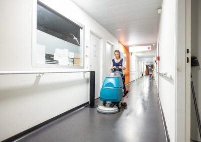 Désinfection des sols dans un établissement de santé